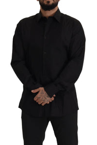 Thumbnail for Black GOLD Slim Fit Tuxedo Dress Shirt