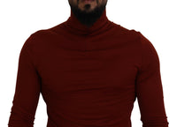 Thumbnail for Elegant Maroon Collar Zip Sweater