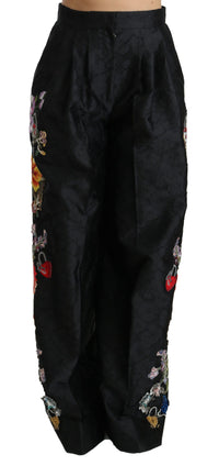Thumbnail for Elegant High Waist Wide Leg Floral Pants