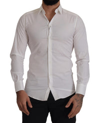 Thumbnail for White Stretch GOLD Slim Fit Dress Shirt