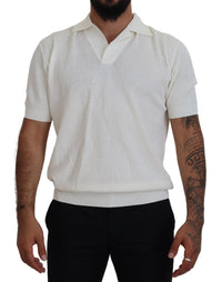 Thumbnail for Ivory White Polo T-Shirt with Classic Elegance