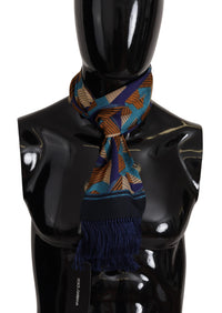 Thumbnail for Multicolor Patterned Wrap Shawl Fringe Scarf