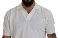 Thumbnail for Ivory White Polo T-Shirt with Classic Elegance