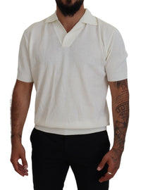 Thumbnail for Ivory White Polo T-Shirt with Classic Elegance