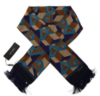 Thumbnail for Multicolor Patterned Wrap Shawl Fringe Scarf