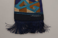 Thumbnail for Multicolor Patterned Wrap Shawl Fringe Scarf