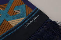Thumbnail for Multicolor Patterned Wrap Shawl Fringe Scarf