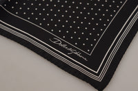 Thumbnail for Black Polka Dots DG Logo Square Handkerchief