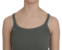 Thumbnail for Chic Green Spaghetti Strap Casual Tank Top