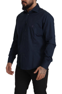 Thumbnail for Navy Elegance Cotton Dress Shirt