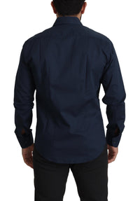 Thumbnail for Navy Elegance Cotton Dress Shirt