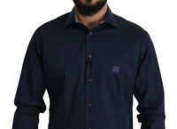 Thumbnail for Navy Elegance Cotton Dress Shirt