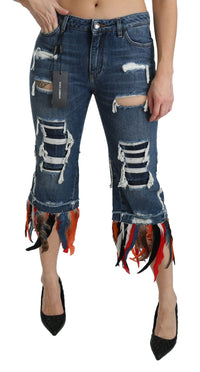Thumbnail for Chic Low Waist Cropped Jeans