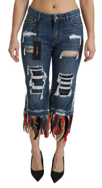 Thumbnail for Chic Low Waist Cropped Jeans