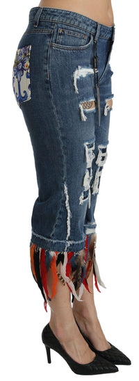Thumbnail for Chic Low Waist Cropped Jeans