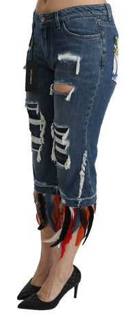 Thumbnail for Chic Low Waist Cropped Jeans