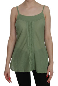 Thumbnail for Emerald Silk Spaghetti Strap Tank Top