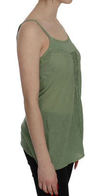 Thumbnail for Emerald Silk Spaghetti Strap Tank Top