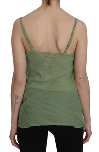 Thumbnail for Emerald Silk Spaghetti Strap Tank Top