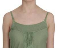 Thumbnail for Emerald Silk Spaghetti Strap Tank Top