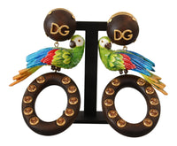 Thumbnail for Chic Parrot Embellished Hoop Earrings