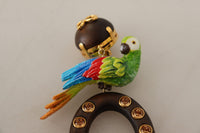 Thumbnail for Chic Parrot Embellished Hoop Earrings