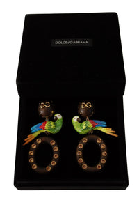 Thumbnail for Chic Parrot Embellished Hoop Earrings