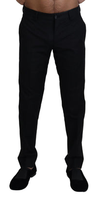 Thumbnail for Elegant Black Cotton Trousers