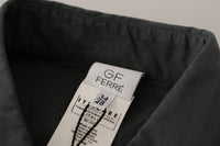 Thumbnail for Sleek Dark Gray Cotton Casual Shirt