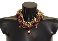 Thumbnail for Sicilian Sparkle Gold-Tone Statement Necklace