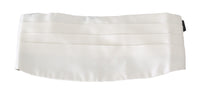 Thumbnail for Elegant Silk White Patterned Cummerbund