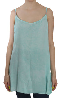 Thumbnail for Elegant Spaghetti Strap Sleeveless Blue Top