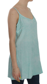 Thumbnail for Elegant Spaghetti Strap Sleeveless Blue Top