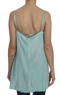 Thumbnail for Elegant Spaghetti Strap Sleeveless Blue Top