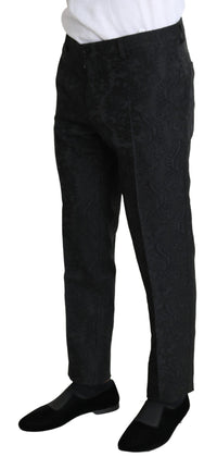 Thumbnail for Elegant Floral Brocade Dress Trousers