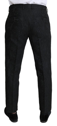Thumbnail for Elegant Floral Brocade Dress Trousers