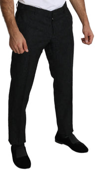 Thumbnail for Elegant Floral Brocade Dress Trousers