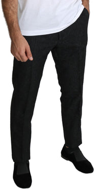 Thumbnail for Elegant Floral Brocade Dress Trousers