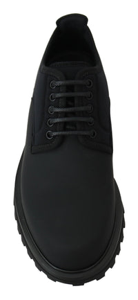 Thumbnail for Elegant Black Calfskin Derby Shoes