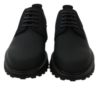 Thumbnail for Elegant Black Calfskin Derby Shoes