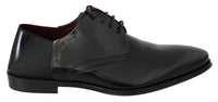 Thumbnail for Elegant Black Leather Derby Shoes