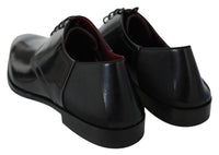 Thumbnail for Elegant Black Leather Derby Shoes