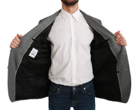 Thumbnail for Elegant Gray Fantasy Pattern Slim Fit Blazer