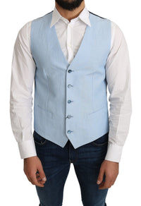 Thumbnail for Elegant Azure Men's Formal Vest