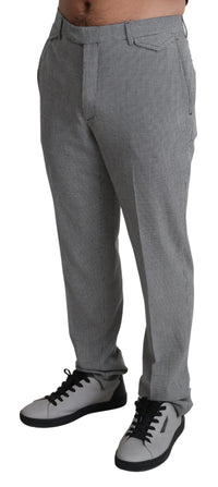 Thumbnail for Elegant Checkered Wool Formal Trousers