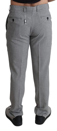 Thumbnail for Elegant Checkered Wool Formal Trousers