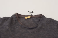 Thumbnail for Sleek Gray Crewneck Pullover Sweater