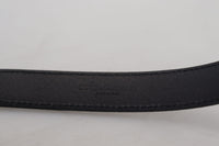 Thumbnail for Elegant Silver Leather Designer Belt