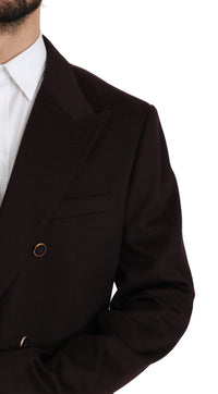 Thumbnail for Elegant Bordeaux Taormina Cashmere Blazer