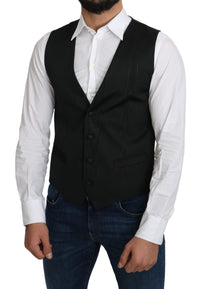 Thumbnail for Elegant Silk Formal Gray Vest